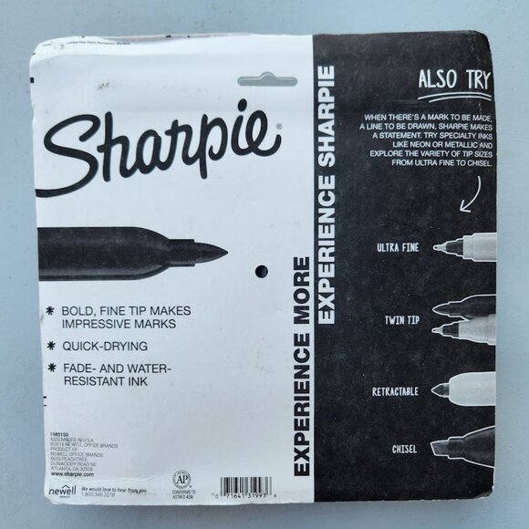 New SHARPIE Electro Pop Permanent Markers Fine Point Assorted Colors 24 Count Li - Picture 15 of 16